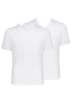 sloggi Unterhemd Go Organic Cotton 2er Pack Weiß/Creme sloggi Unterhemd Go Organic Cotton 2er Pack Weiß/Creme