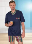 Top Ten Schlafanzug Shorty Dunkelblau/Mischfarben/Blau/Hellblau