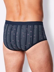 Witt Slip (3-St) Dunkelblau/Rosa