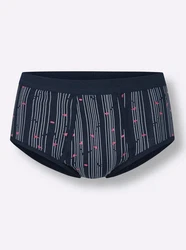Witt Slip (3-St) Dunkelblau/Rosa