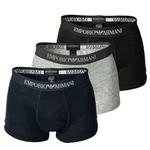 Emporio Armani Herren Boxer Shorts Vorteilspack Mens Knit Trunk Marine/Grau/Schwarz