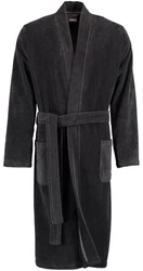 Caw Herrenbademantel Kimono Dunkelgrau/Schwarz/Grau/Dunkelblau