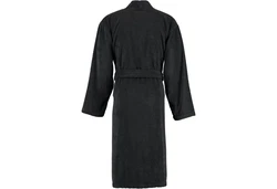 Caw Herrenbademantel Kimono 828 Dunkelgrau/Schwarz/Grau