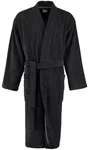 Caw Herrenbademantel Kimono 828 Dunkelgrau/Schwarz/Grau