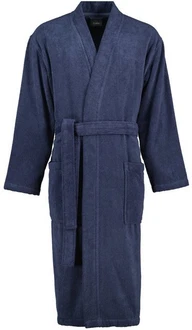 Caw Herrenbademantel Kimono 828 Dunkelblau/Blau Caw Herrenbademantel Kimono 828 Dunkelblau/Blau