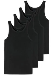 Unterhemd 4er-Pack - 95/5 - Organic Cotton (Spar-Set, 4-St) Unterhemd / Tanktop - Baumwolle - Tiefer Rundhalsausschnitt