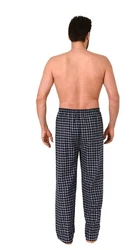Trend by Normann Pyjama Herren Flanell Schlafanzug Hose Hellblau/Grau/Rot/Dunkelblau/Grün/Braun