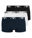 Emporio Armani Herren Shorts Trunks Pants Unterwäsche (3-St) Grün/Lila/Orange/Rot/Weiß
