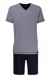 TOM TAILOR Pyjama Shorty Grau/Dunkelblau/Hellgrau/Dunkelgrau