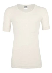 wobera NATUR Unterhemd Shirt für Herren Weiß/Khaki/Beige/Creme