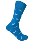 Sangiacomo Langsocken Socke Blau/Fliederfarben