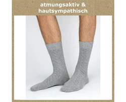GAWILO Trachtensocken für Herren grau/natur