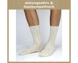 GAWILO Trachtensocken für Herren grau/natur