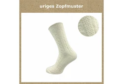 GAWILO Trachtensocken für Herren grau/natur
