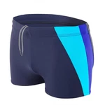 Aquarti Badehose Kurz mit Seitlichem Streifen Dunkelblau/Lila