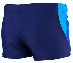 Aquarti Herren Badehose Kurz mit Kontrastpaspel Dunkelblau/Blau