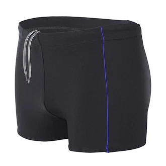 Aquarti Herren Badehose Kurz mit Kontrastpaspel Dunkelblau