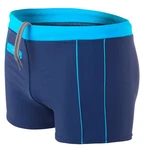 Aquarti Herren Badehose Kurz mit Kontrastpaspel Dunkelblau/Blau