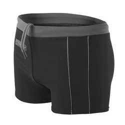 Aquarti Herren Badehose Kurz mit Kontrastpaspel Schwarz/Grau/Dunkelgrau