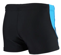 Aquarti Herren Badehose Kurz mit Kontrastpaspel Dunkelblau/Türkis/Schwarz/Blau