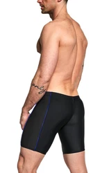 Aquarti Herren Lange Badehose Jammer Dunkelblau/Grau