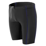 Aquarti Herren Lange Badehose Jammer Dunkelblau/Grau