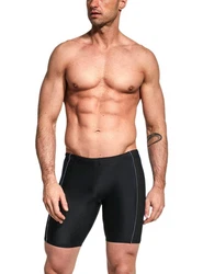Aquarti Herren Lange Badehose Jammer Dunkelgrau/Schwarz/Grau