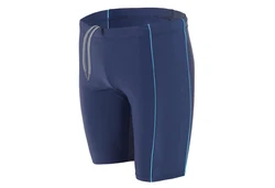 Aquarti Herren Lange Badehose Jammer Dunkelblau/Blau/Hellblau