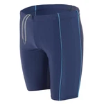 Aquarti Herren Lange Badehose Jammer Dunkelblau/Blau/Hellblau