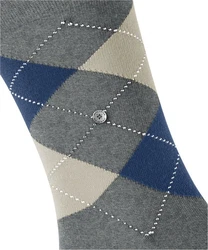 Burlington Socken King Dunkelblau/Grau/Dunkelgrau