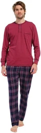 Schlafanzug Herren Pyjama (2 tlg) Baumwolle