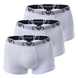 Emporio Armani Herren Shorts Trunks Pants Unterwäsche (3-St) weiß