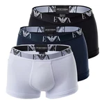 Emporio Armani Herren Shorts Trunks Pants Unterwäsche (3-St) schwarz/marine/wei