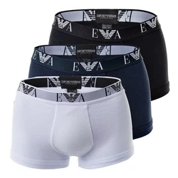 Emporio Armani Herren Shorts Trunks Pants Unterwäsche (3-St) schwarz/marine/wei