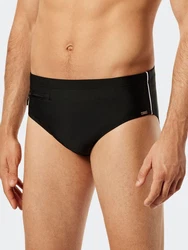 Schiesser Badehose Basic Schwarz