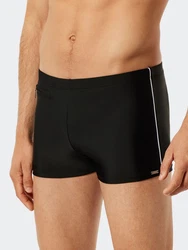 Schiesser Boxer Badehose Beach Shorts Komfort Schwarz/Braun/Rosa