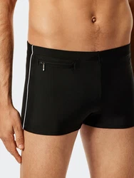 Schiesser Boxer Badehose Beach Shorts Komfort Schwarz/Braun/Rosa