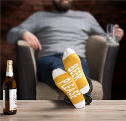 Clark Crown Socken mit lustigen Sprüchen 