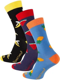 Vincent Creation Socken (3-Paar) in angenehmer Baumwollqualitt mit Frchte Design