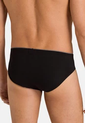 Hanro Slip Cotton Superior Schwarz/Braun