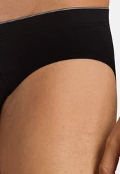 Hanro Slip Cotton Superior Schwarz/Braun