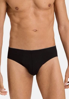 Hanro Slip Cotton Superior Schwarz/Braun Hanro Slip Cotton Superior Schwarz/Braun