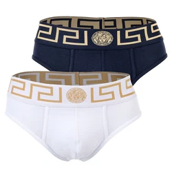Versace Herren Slip TOPEKA (Packung, 2er Pack) Weiß/Blau/Lila/Dunkelblau/Rot/Gold/Creme/Grau/Orange/Braun