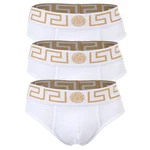 Versace Herren Slip TOPEKA (3er Pack) Weiß/Gold/Orange/Beige/Creme/Lila/Gelb/Braun