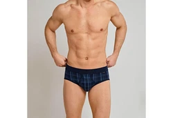 Schiesser Slip Sportslip mit Eingriff kariert