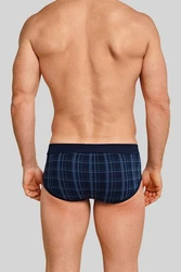 Schiesser Slip Sportslip mit Eingriff kariert