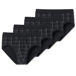 Slip Sportslip (2-St) mit Eingriff, kariert, mit komfortablem Softbund im 4er Pack
