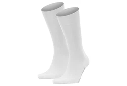 FALKE Kurzsocken Herren Socken Businessstrumpf Cool 24/7 Creme/Weiß/Grau