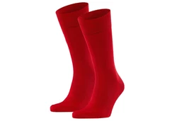 FALKE Kurzsocken Herren Socken Businessstrumpf Cool 24/7 Rot/Dunkelrot