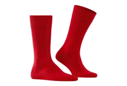 FALKE Kurzsocken Herren Socken Businessstrumpf Cool 24/7 Rot/Dunkelrot